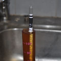 Dark Ale - hydrometer after fermentation