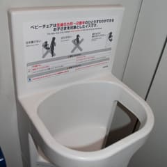 Kids seat on the toilet