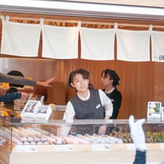 Selling sweets in Tokyo