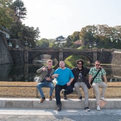 Swedish gangstas infront of the palace in Tokyo