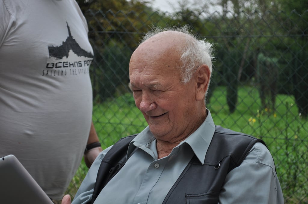Granddad watching YouTube