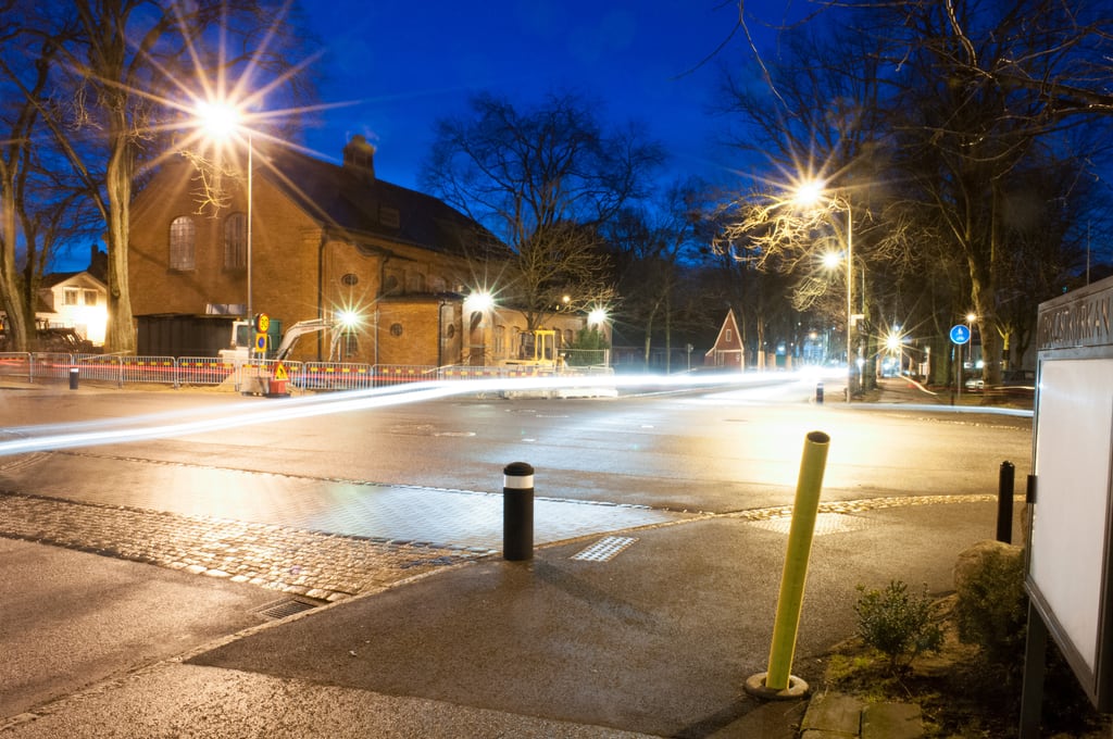 Streetlights long exposure