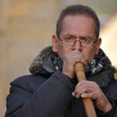 Man playing a horn