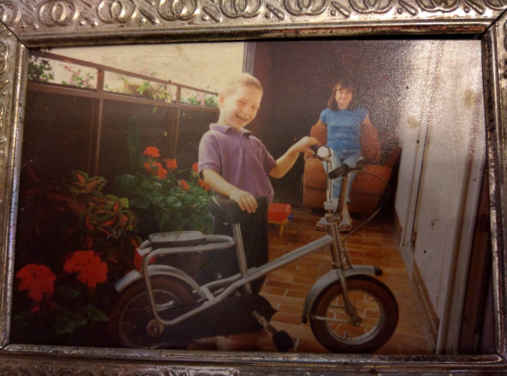 Karl mit seinem Fahrrad