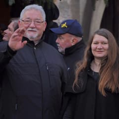 Father and sister