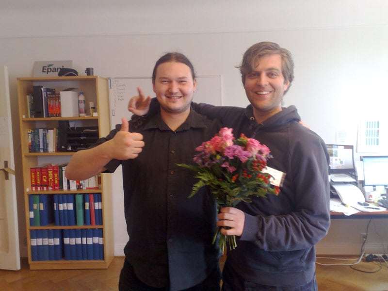 Blumen vom Kunden