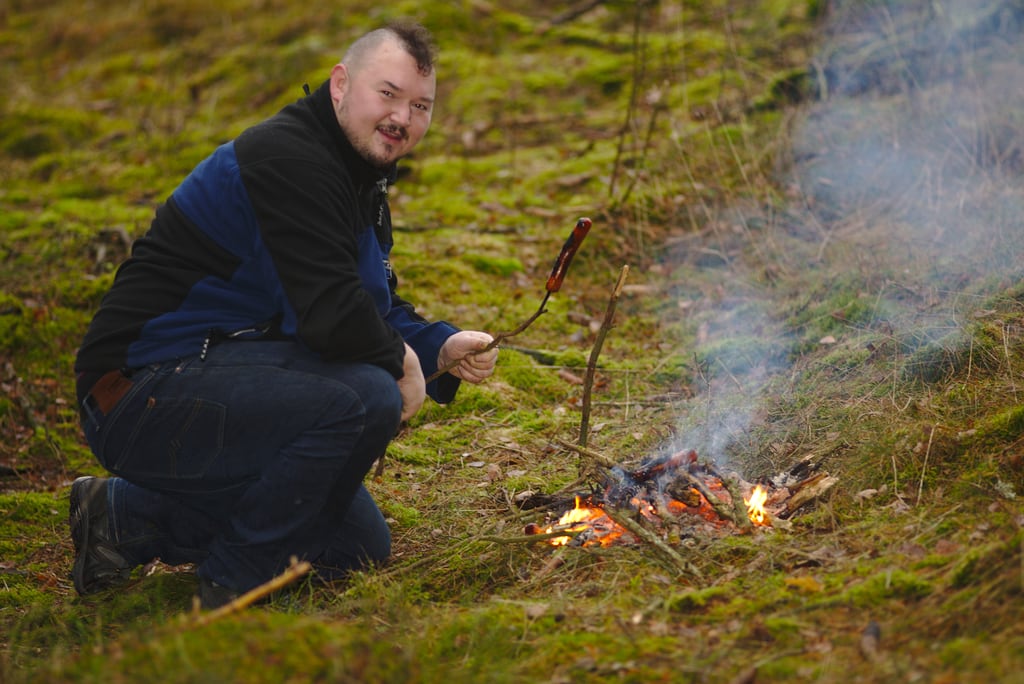 Fire in the woods
