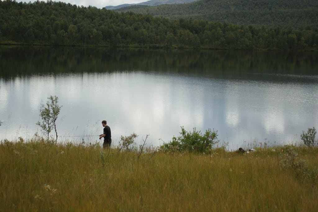 Fishing in north Sweden