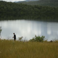 Fishing in north Sweden