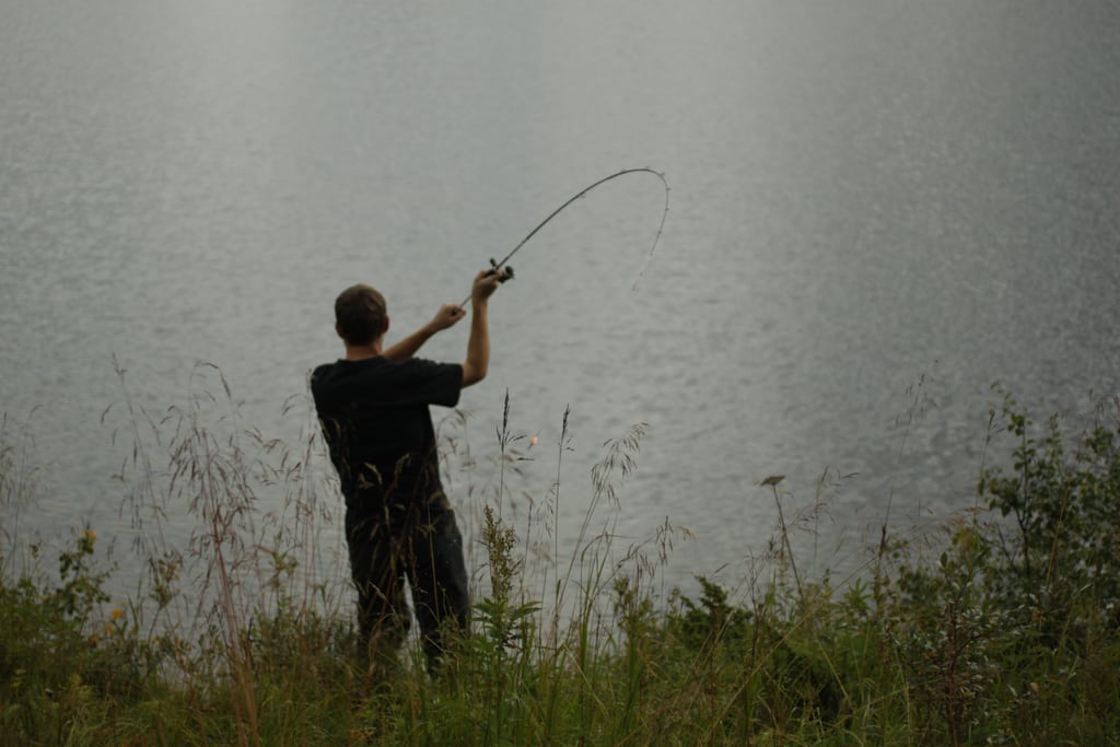Fishing action