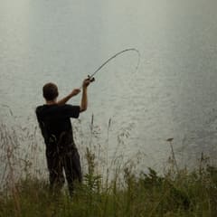 Fishing action