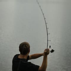 Actionphoto fishing