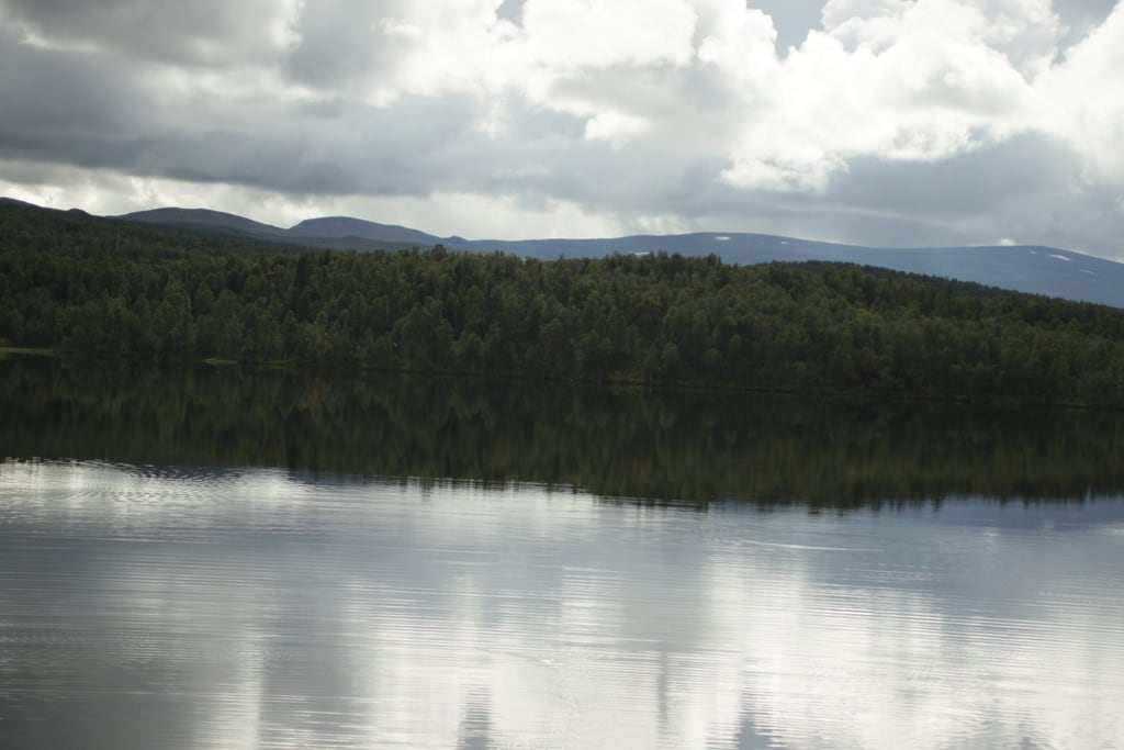Lake with clouds