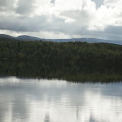 Lake with clouds