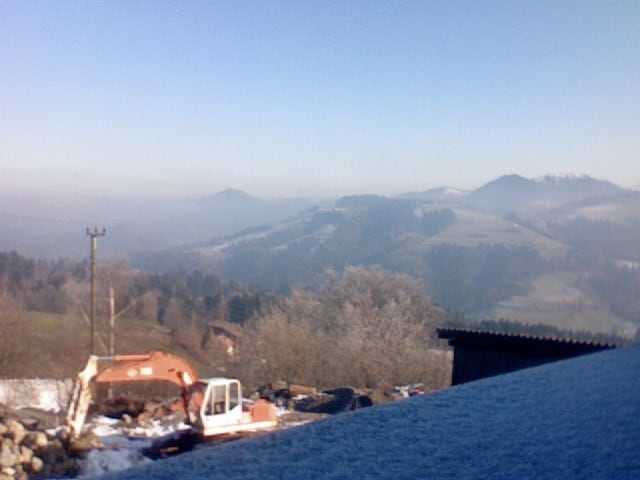 Berge im Nebel