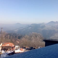 Berge im Nebel