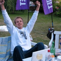 Robin freut sich