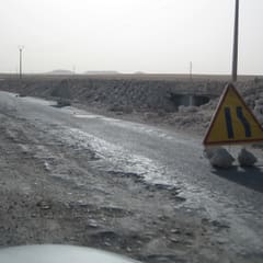 Straßenbauarbeiten in Marokko