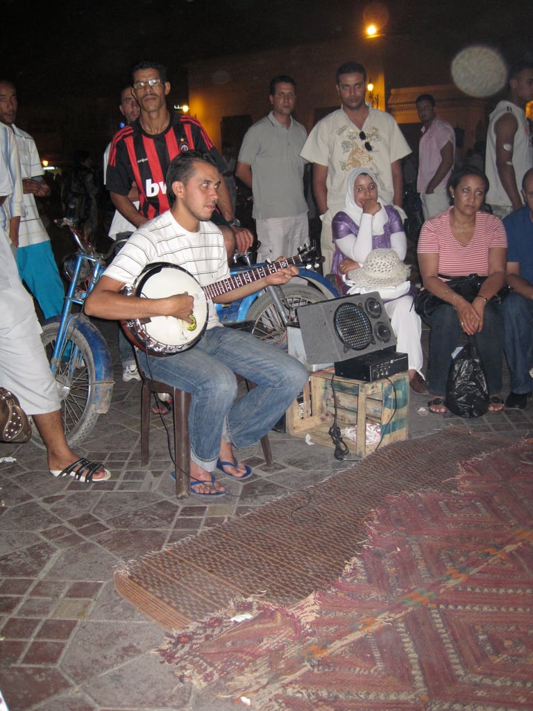 Banjospieler in Marakkesh