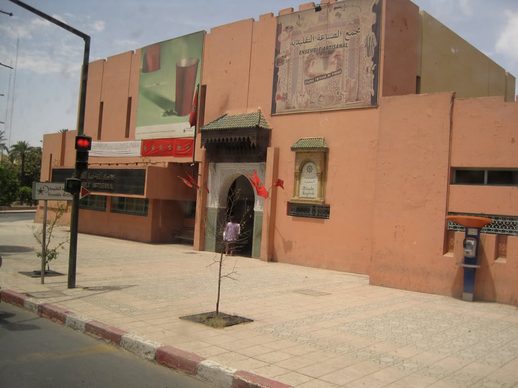 Aussicht aus dem Buss in Marrakech
