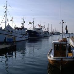 Varberg Hafen Eingang