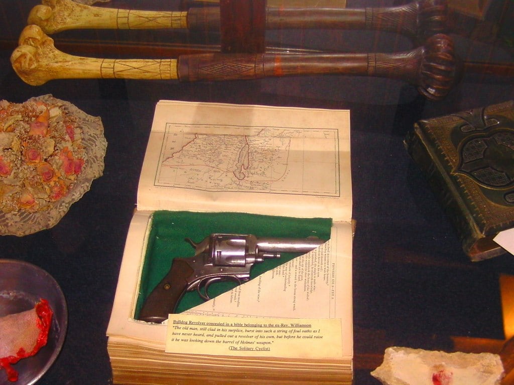 Gun in a book