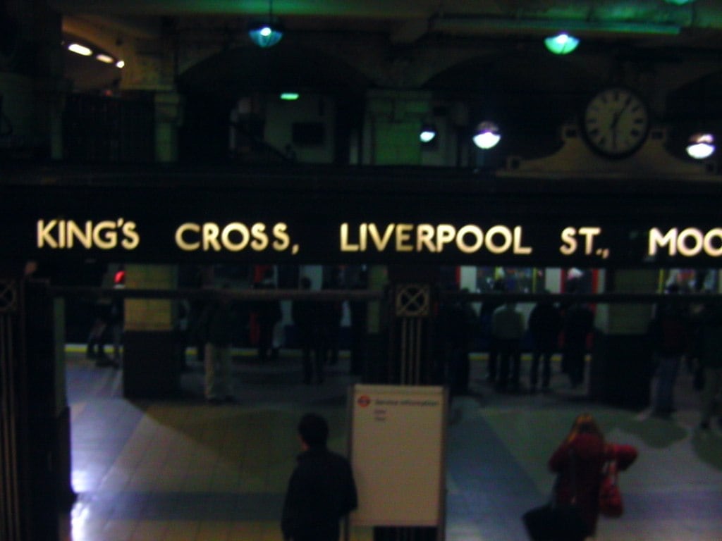 King' cross, Liverpool st.