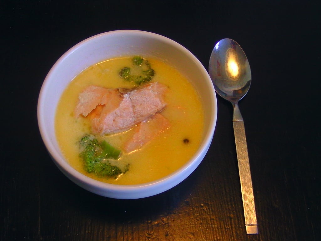 Lachssuppe