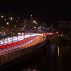 Stockholm by night - Motorway