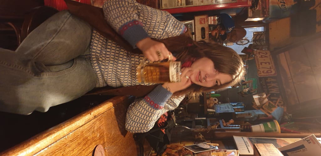 Beer at a bar in Tokyo Japan 2020