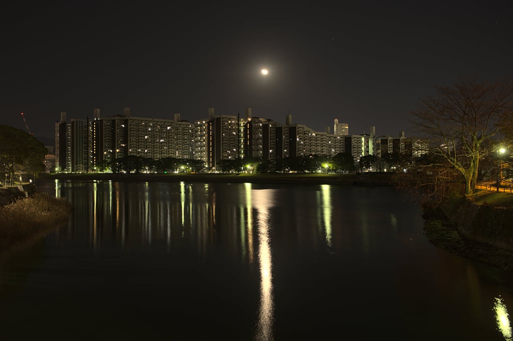 Hiroshima during the night in Japan 2020