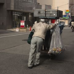 Pushing trolly - Osaka Japan 2020
