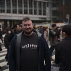 Me at Shibuya crossing in Tokyo Japan 2020