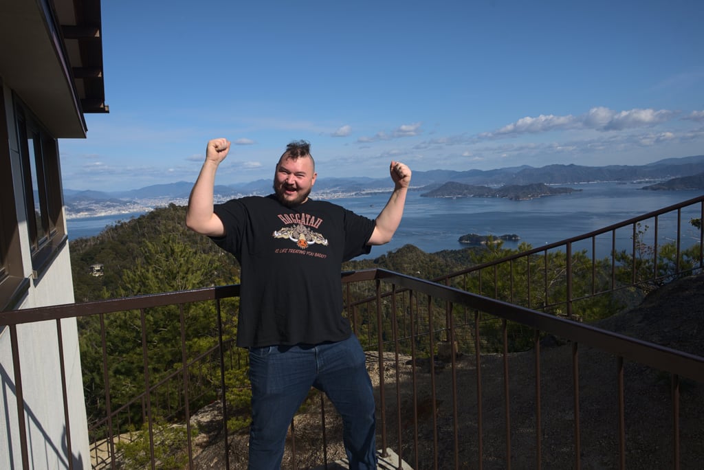 Me on top of Miyajima isle in Japan 2020