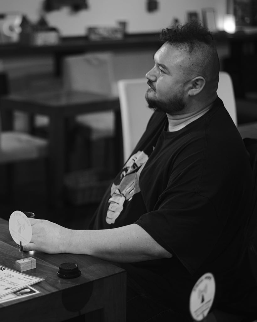 Me at a cafe in Osaka Japan 2020