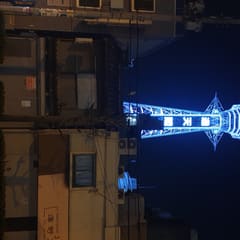 Tsūtenkaku by night in Osaka Japan 2020 (2)