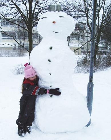 Schnee am Meer
