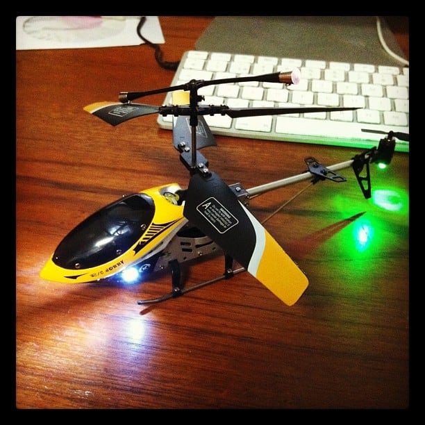 I got a helicopter for Christmas!