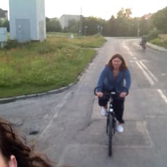 Sister on bike