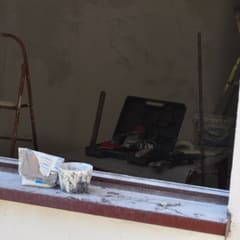 Working in the kitchen