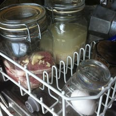 Trying out dishwasher cooking.